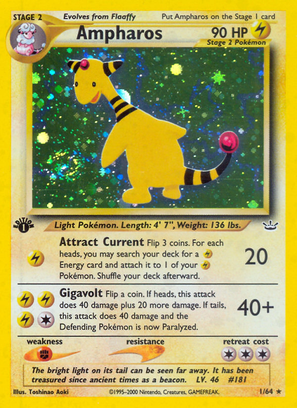 Ampharos (1/64) [Neo Revelation 1st Edition] | The Time Vault CA