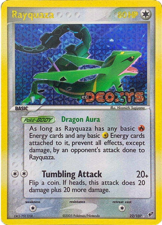 Rayquaza (22/107) (Stamped) [EX: Deoxys] | The Time Vault CA