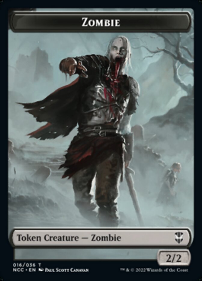 Zombie // Drake Double-sided Token [Streets of New Capenna Commander Tokens] | The Time Vault CA