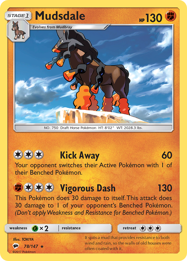 Mudsdale (78/147) [Sun & Moon: Burning Shadows] | The Time Vault CA