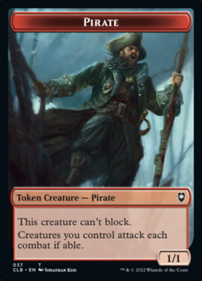 Pirate // Goblin Double-sided Token [Commander Legends: Battle for Baldur's Gate Tokens] | The Time Vault CA
