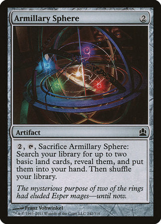 Armillary Sphere [Commander 2011] | The Time Vault CA
