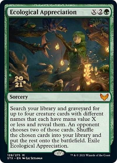 Ecological Appreciation [Strixhaven: School of Mages Prerelease Promos] | The Time Vault CA