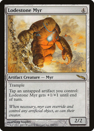 Lodestone Myr [Mirrodin] | The Time Vault CA