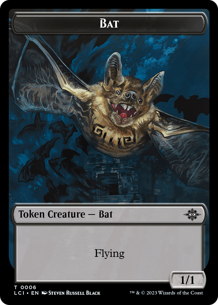 Bat // Vampire (0004) Double-Sided Token [The Lost Caverns of Ixalan Commander Tokens] | The Time Vault CA