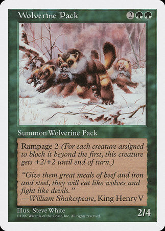Wolverine Pack [Fifth Edition] | The Time Vault CA