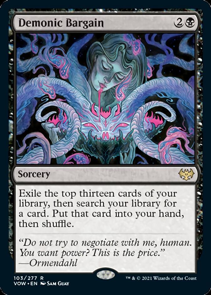 Demonic Bargain [Innistrad: Crimson Vow] | The Time Vault CA