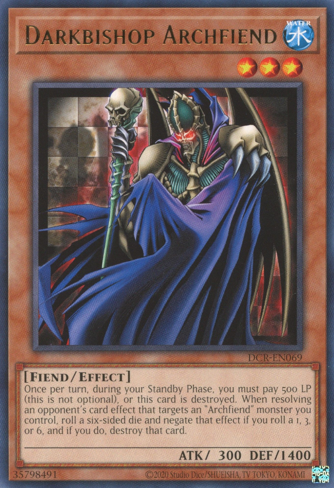 Darkbishop Archfiend [DCR-EN069] Rare | The Time Vault CA