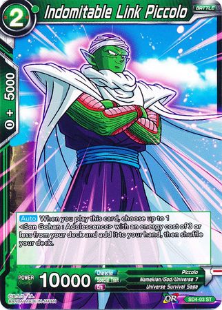 Indomitable Link Piccolo (Starter Deck - The Guardian of Namekians) [SD4-03] | The Time Vault CA