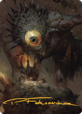 Nothic Art Card (Gold-Stamped Signature) [Commander Legends: Battle for Baldur's Gate Art Series] | The Time Vault CA