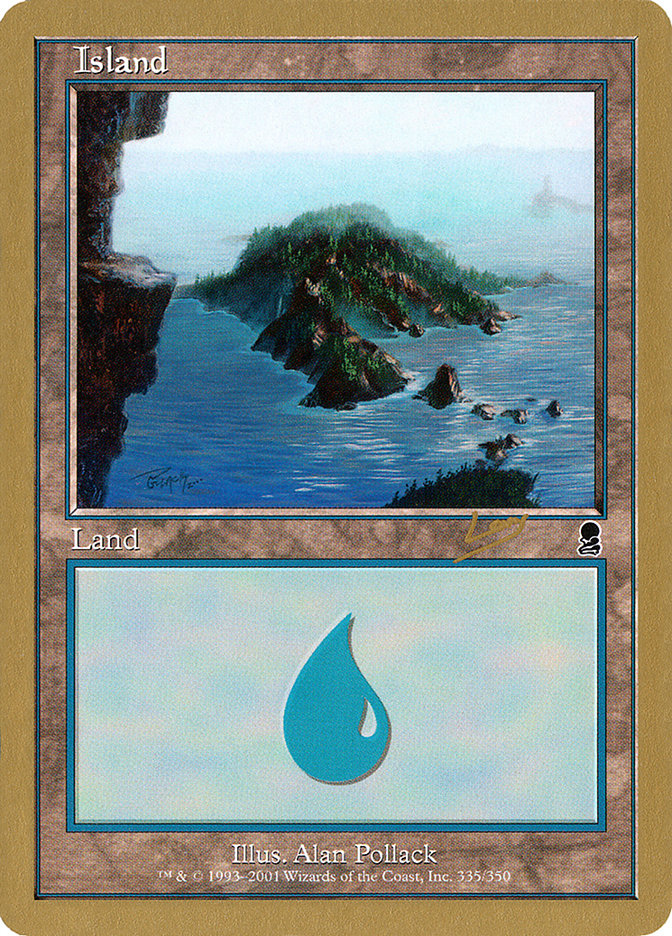 Island (rl335) (Raphael Levy) [World Championship Decks 2002] | The Time Vault CA