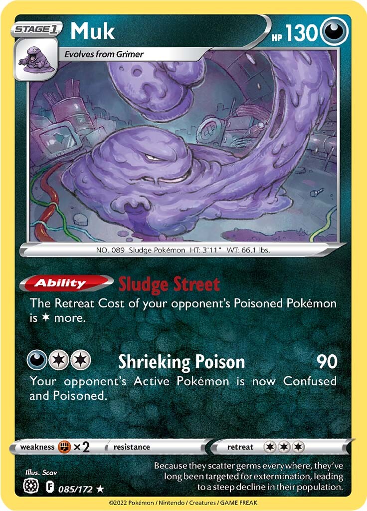 Muk (085/172) [Sword & Shield: Brilliant Stars] | The Time Vault CA