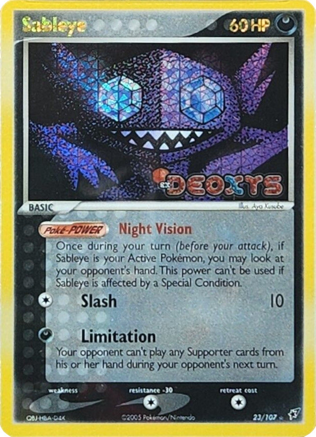 Sableye (23/107) (Stamped) [EX: Deoxys] | The Time Vault CA