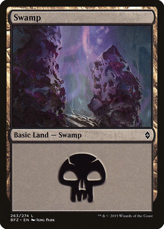 Swamp (263) [Battle for Zendikar] | The Time Vault CA