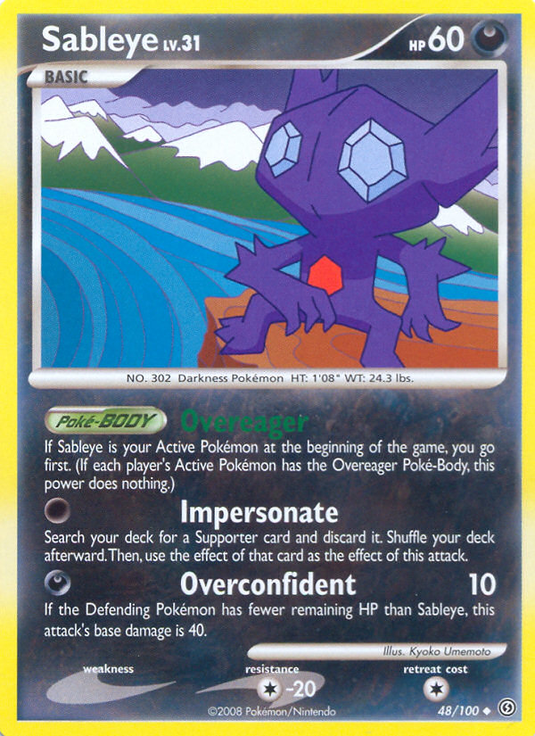 Sableye (48/100) [Diamond & Pearl: Stormfront] | The Time Vault CA