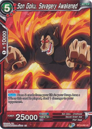 Son Goku, Savagery Awakened (BT10-006) [Rise of the Unison Warrior 2nd Edition] | The Time Vault CA