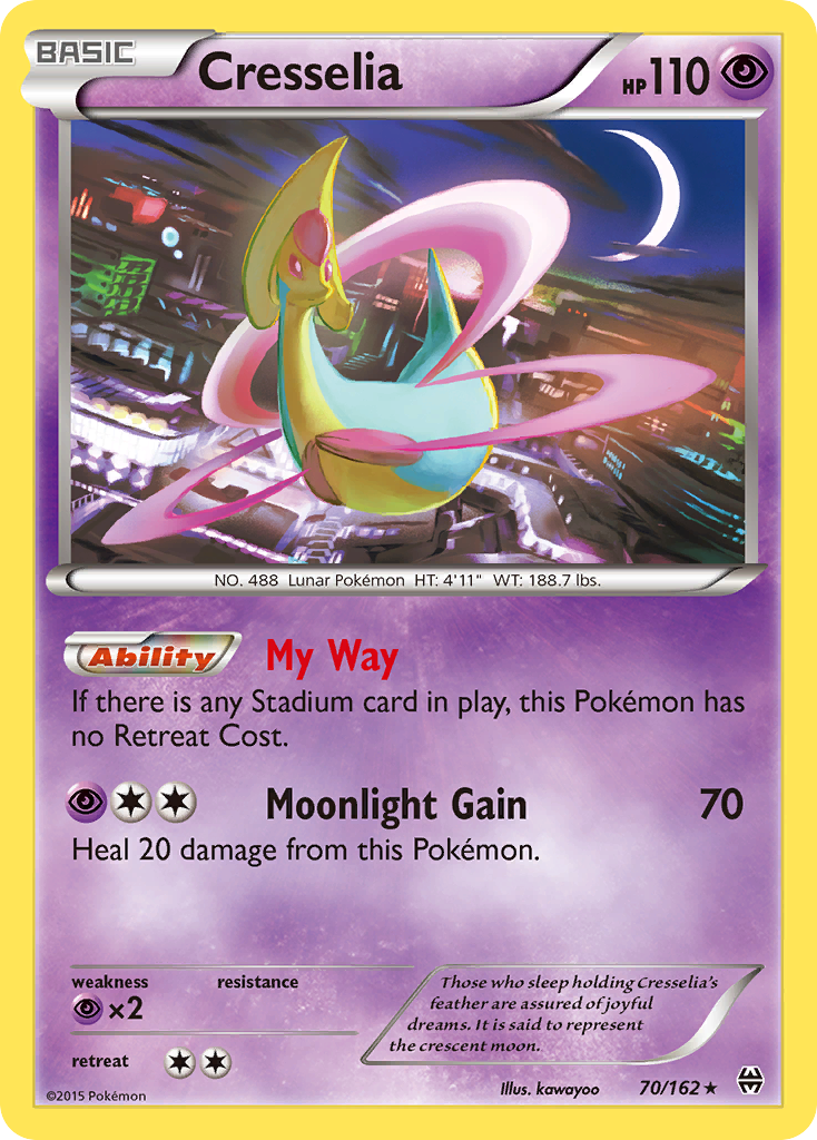 Cresselia (70/162) [XY: BREAKthrough] | The Time Vault CA