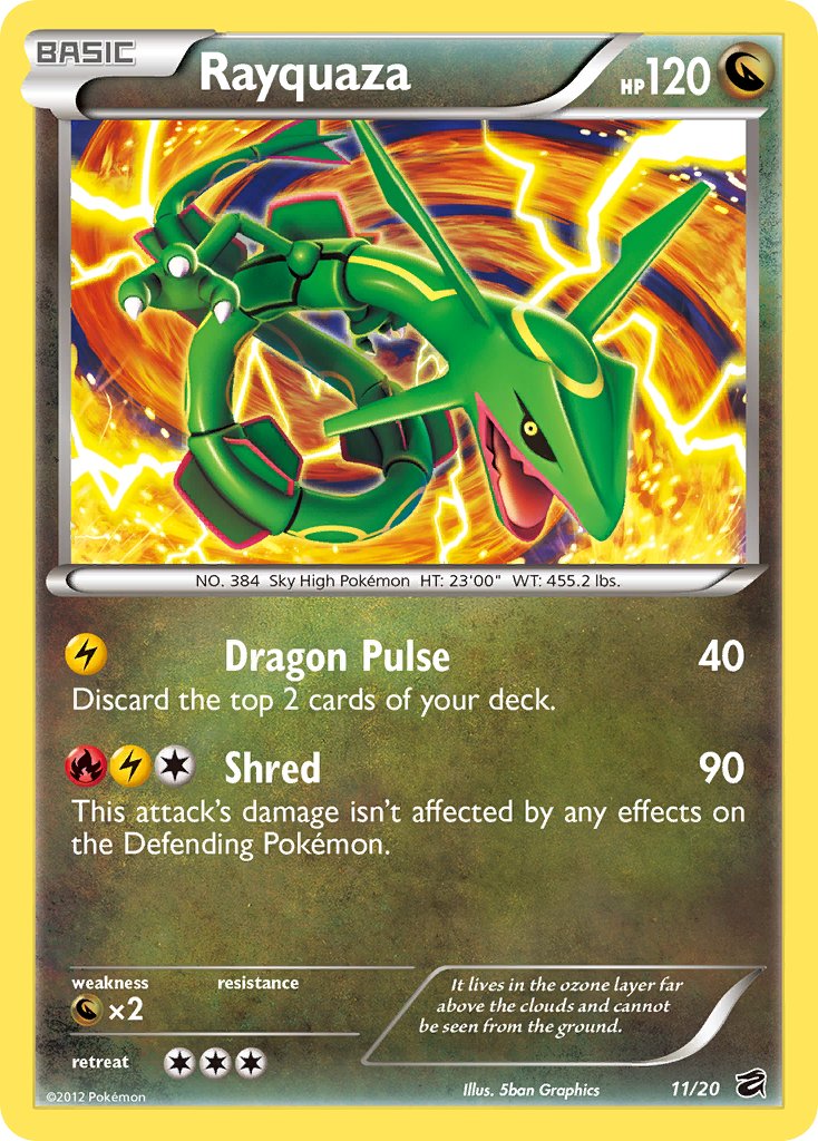 Rayquaza (11/20) (Blister Exclusive) [Black & White: Dragon Vault] | The Time Vault CA