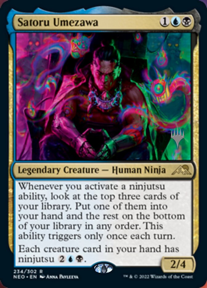 Satoru Umezawa (Promo Pack) [Kamigawa: Neon Dynasty Promos] | The Time Vault CA