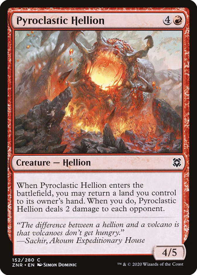 Pyroclastic Hellion [Zendikar Rising] | The Time Vault CA