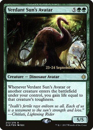 Verdant Sun's Avatar [Ixalan Promos] | The Time Vault CA