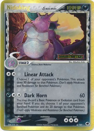 Nidoking (6/101) (Delta Species) (Stamped) [EX: Dragon Frontiers] | The Time Vault CA