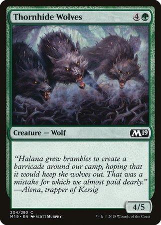 Thornhide Wolves [Core Set 2019] | The Time Vault CA