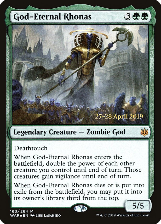 God-Eternal Rhonas  [War of the Spark Prerelease Promos] | The Time Vault CA