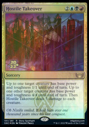 Hostile Takeover [Streets of New Capenna Prerelease Promos] | The Time Vault CA