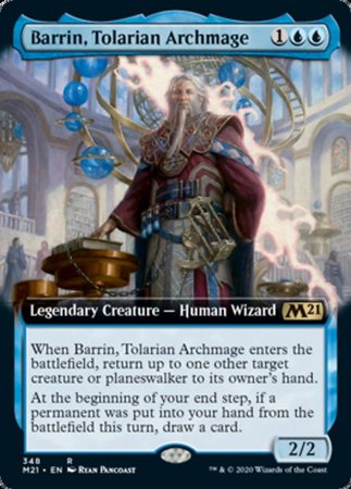 Barrin, Tolarian Archmage (Extended Art) [Core Set 2021] | The Time Vault CA