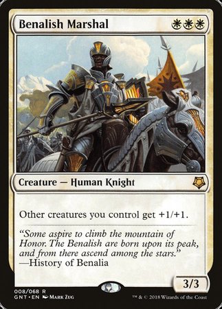 Benalish Marshal [Game Night] | The Time Vault CA
