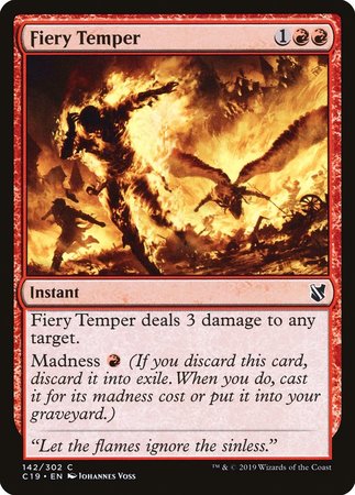 Fiery Temper [Commander 2019] | The Time Vault CA