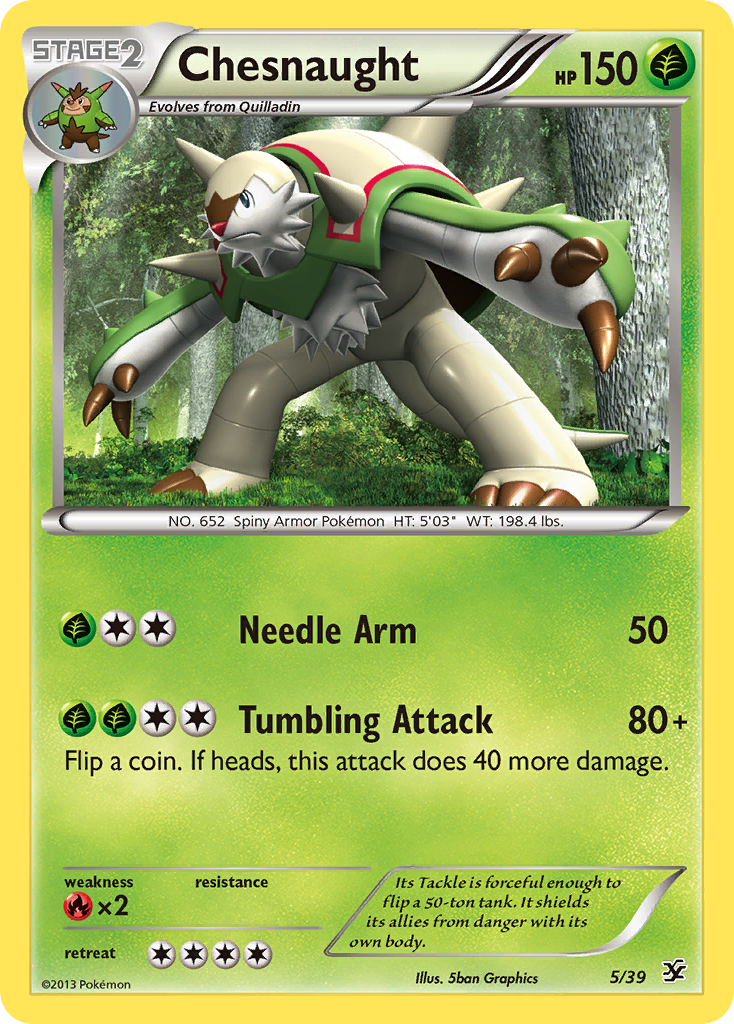 Chesnaught (5/39) [XY: Kalos Starter Set] | The Time Vault CA