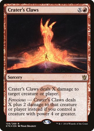 Crater's Claws [Khans of Tarkir Promos] | The Time Vault CA