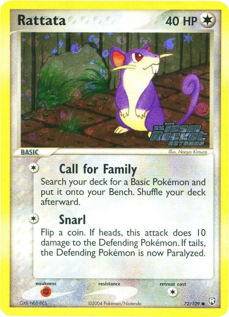 Rattata (72/109) (Stamped) [EX: Team Rocket Returns] | The Time Vault CA