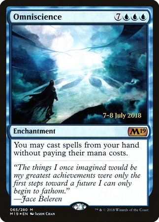 Omniscience [Core Set 2019 Promos] | The Time Vault CA