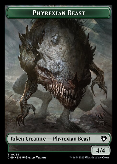 Eldrazi Scion // Phyrexian Beast Double-Sided Token [Commander Masters Tokens] | The Time Vault CA