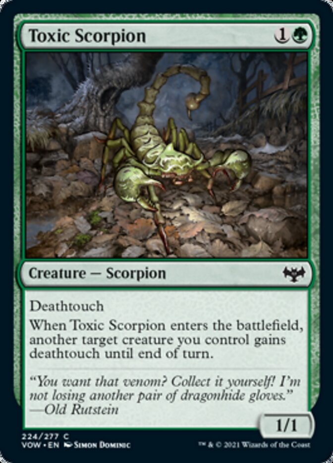 Toxic Scorpion [Innistrad: Crimson Vow] | The Time Vault CA