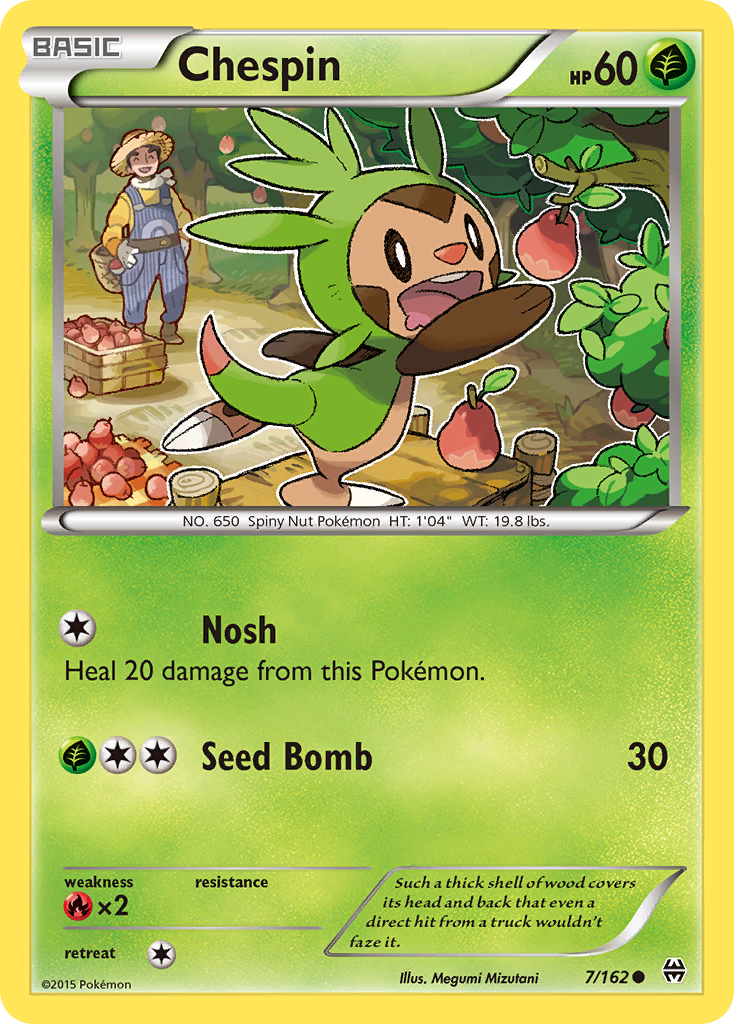 Chespin (7/162) [XY: BREAKthrough] | The Time Vault CA