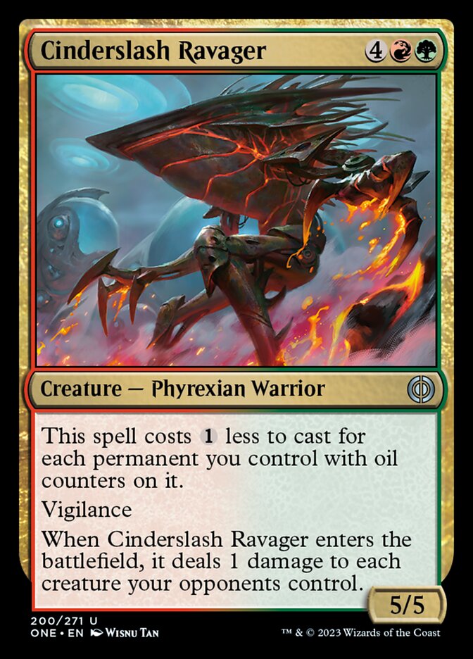 Cinderslash Ravager [Phyrexia: All Will Be One] | The Time Vault CA