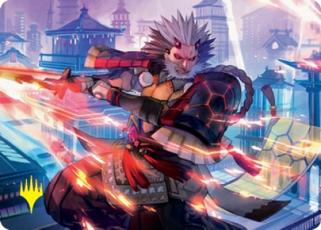 Isshin, Two Heavens as One 2 Art Card (Gold-Stamped Signature) [Kamigawa: Neon Dynasty Art Series] | The Time Vault CA