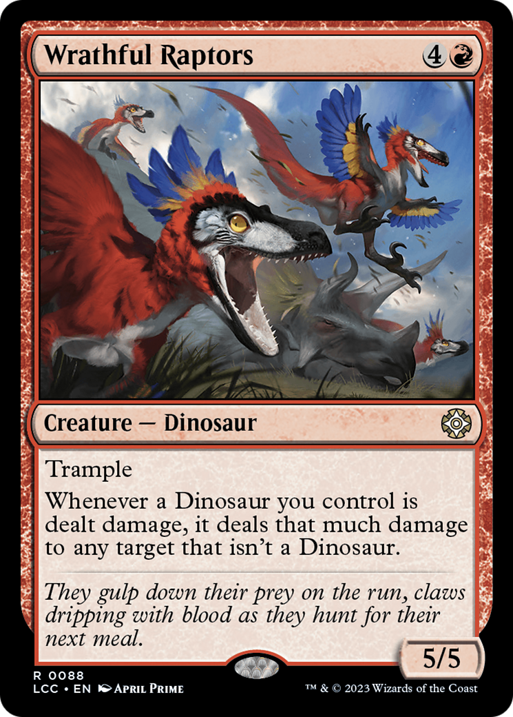 Wrathful Raptors [The Lost Caverns of Ixalan Commander] | The Time Vault CA