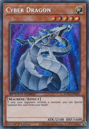 Cyber Dragon [SGX1-ENG01] Secret Rare | The Time Vault CA