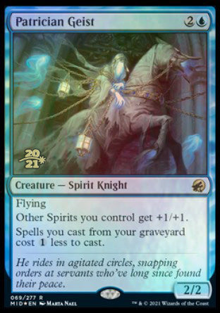 Patrician Geist [Innistrad: Midnight Hunt Prerelease Promos] | The Time Vault CA