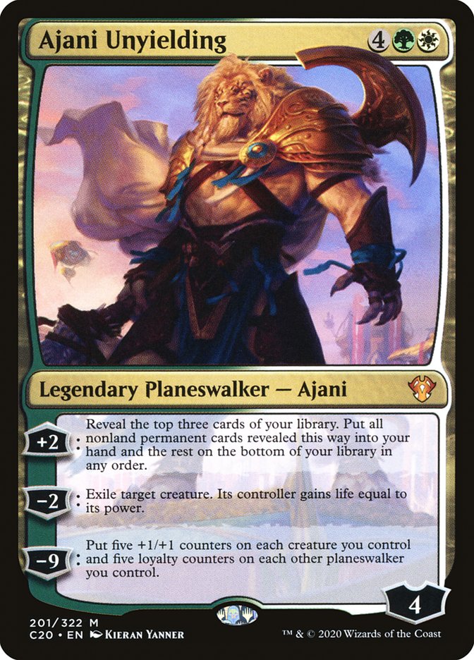 Ajani Unyielding [Commander 2020] | The Time Vault CA