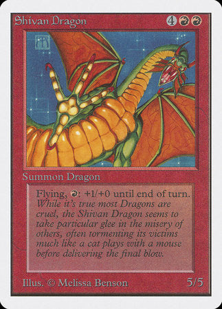 Shivan Dragon [Unlimited Edition] | The Time Vault CA