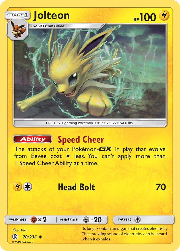 Jolteon (70/236) [Sun & Moon: Cosmic Eclipse] | The Time Vault CA