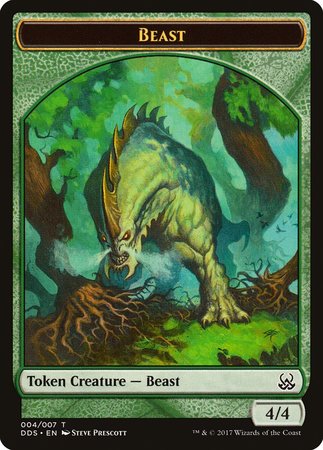Beast Token [Duel Decks: Mind vs. Might Tokens] | The Time Vault CA