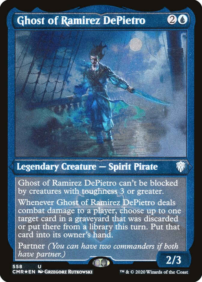 Ghost of Ramirez DePietro (Foil Etched) [Commander Legends] | The Time Vault CA