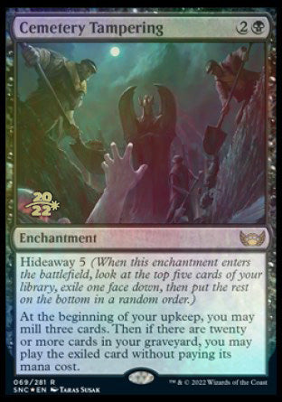 Cemetery Tampering [Streets of New Capenna Prerelease Promos] | The Time Vault CA